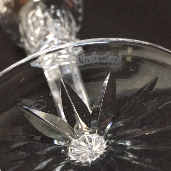 Pair Waterford Crystal Candlestick Holders - Picture 3 of 8